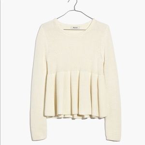 Madewell Swingy Ribbed Pullover Sweater
